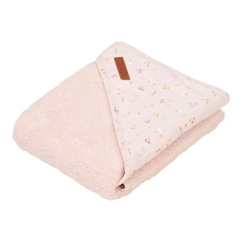 Little Dutch Hooded Towel Little Pink Flowers 100x100 4 Little Dutch Hooded Towel Little Pink Flowers 100x100 - Image 2