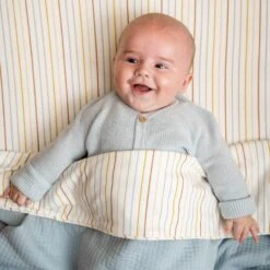 Little Dutch Cot Blanket Pure Soft Blue -Baby Products Store 0020855 little dutch cot blanket pure soft blue pure 1