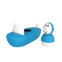 Matchstick Monkey Bathtime Boat Set Blue