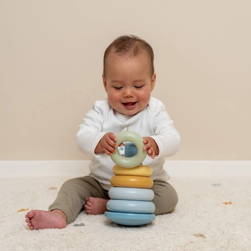 Little Dutch Stacking Rings Blue 6 Little Dutch Stacking Rings Blue - Image 4