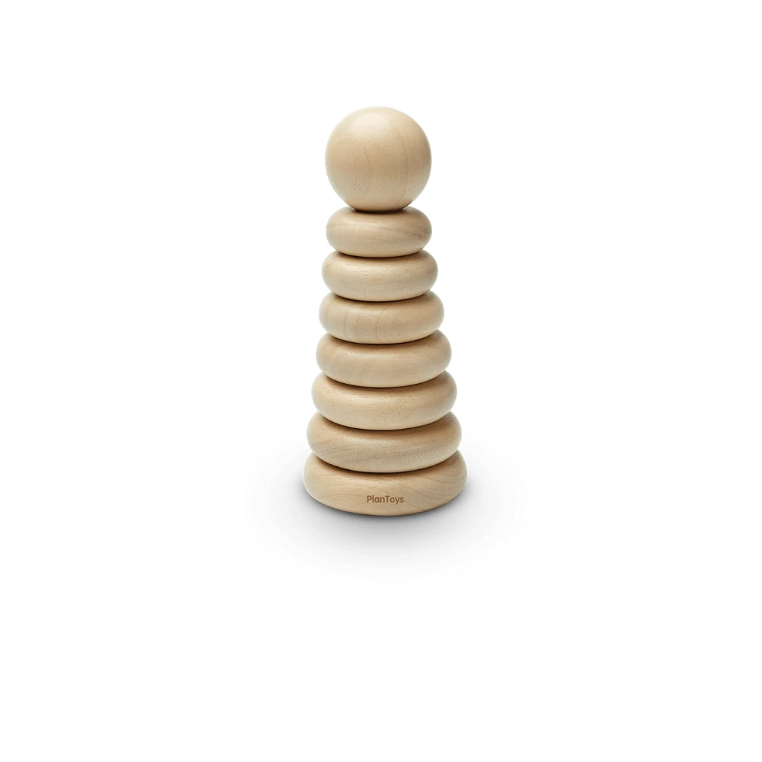 Plan Toys Stacking Ring - Natural - PT 5723 3 Plan Toys Stacking Ring - Natural - PT 5723