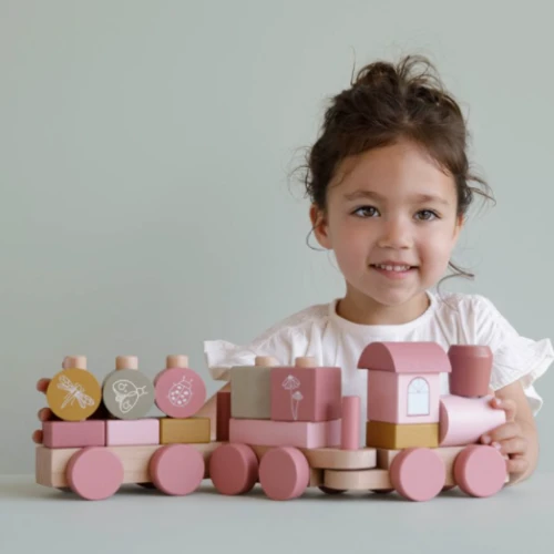 Little Dutch Stacking Train - Wild Flowers - LD7035 4 Little Dutch Stacking Train - Wild Flowers - LD7035 - Image 2