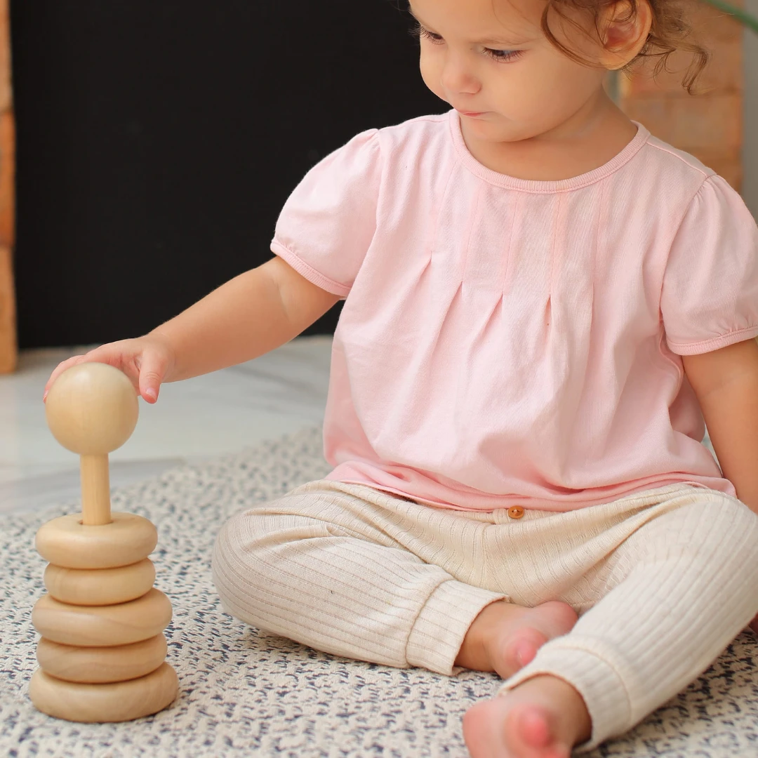 Plan Toys Stacking Ring - Natural - PT 5723 4 Plan Toys Stacking Ring - Natural - PT 5723 - Image 2