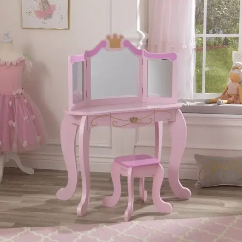 KidKraft Princess Vanity & Stool 5 KidKraft Princess Vanity & Stool - Image 3