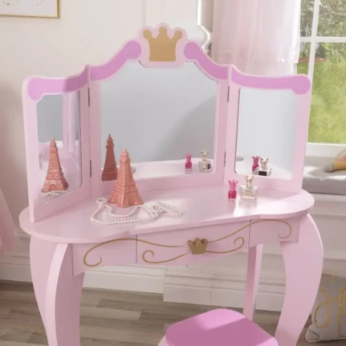 KidKraft Princess Vanity & Stool 8 KidKraft Princess Vanity & Stool - Image 6
