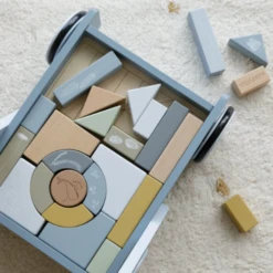 Little Dutch Wooden Baby Walker With Blocks - Ocean Blue -Baby Products Store 79 2479a21a d4b4 4d3c baee ceec642feeb2