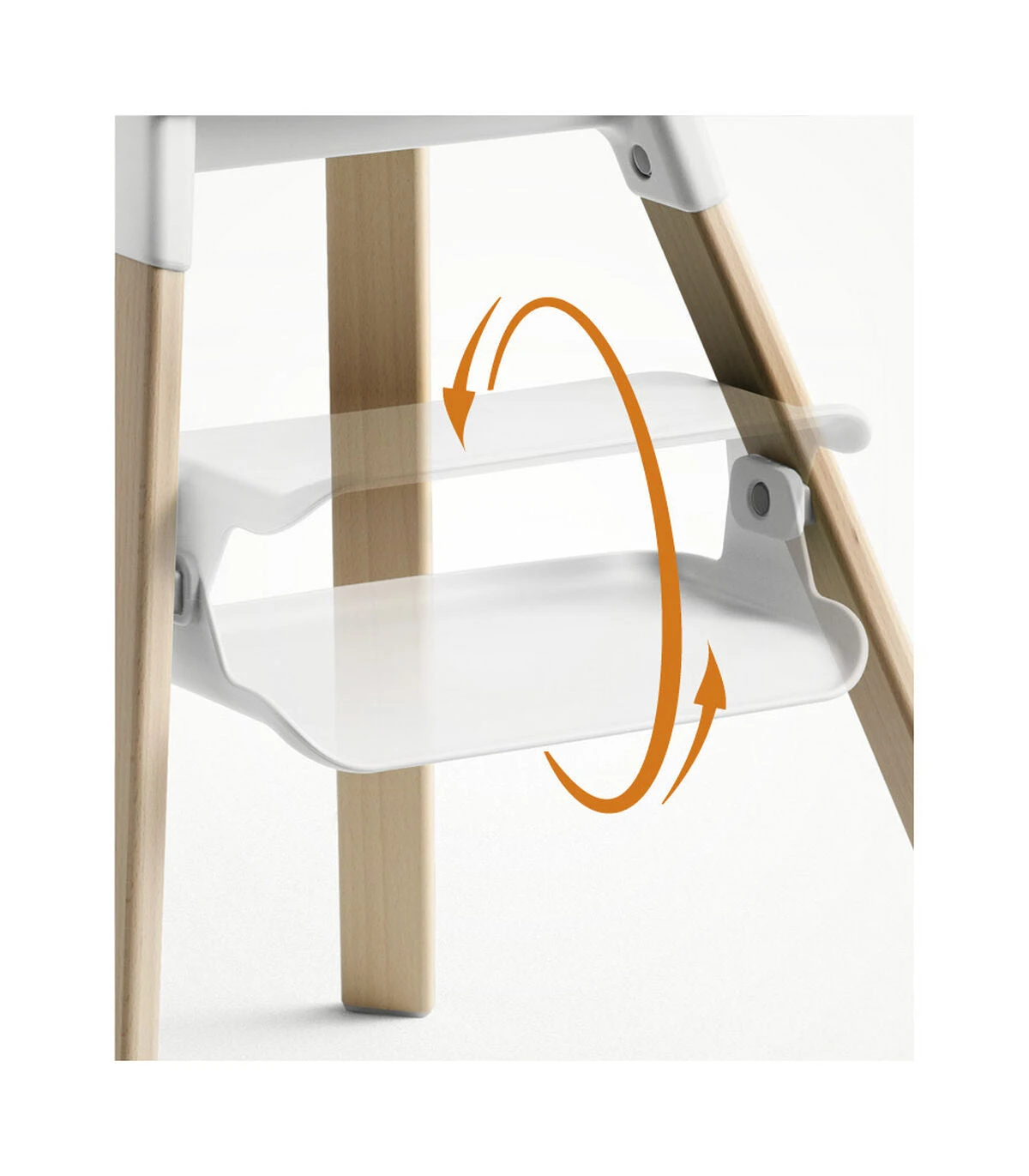 High Chair White Stokke® Clikk™ 6 High Chair White Stokke® Clikk™ - Image 4