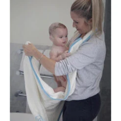 Cuddledry 'Hands-free' Baby Towel Blue Edge -Baby Products Store IMG 1289 lower res 1024x1024 2x 48d3705b 7580 4d51 826a 32dc86675650