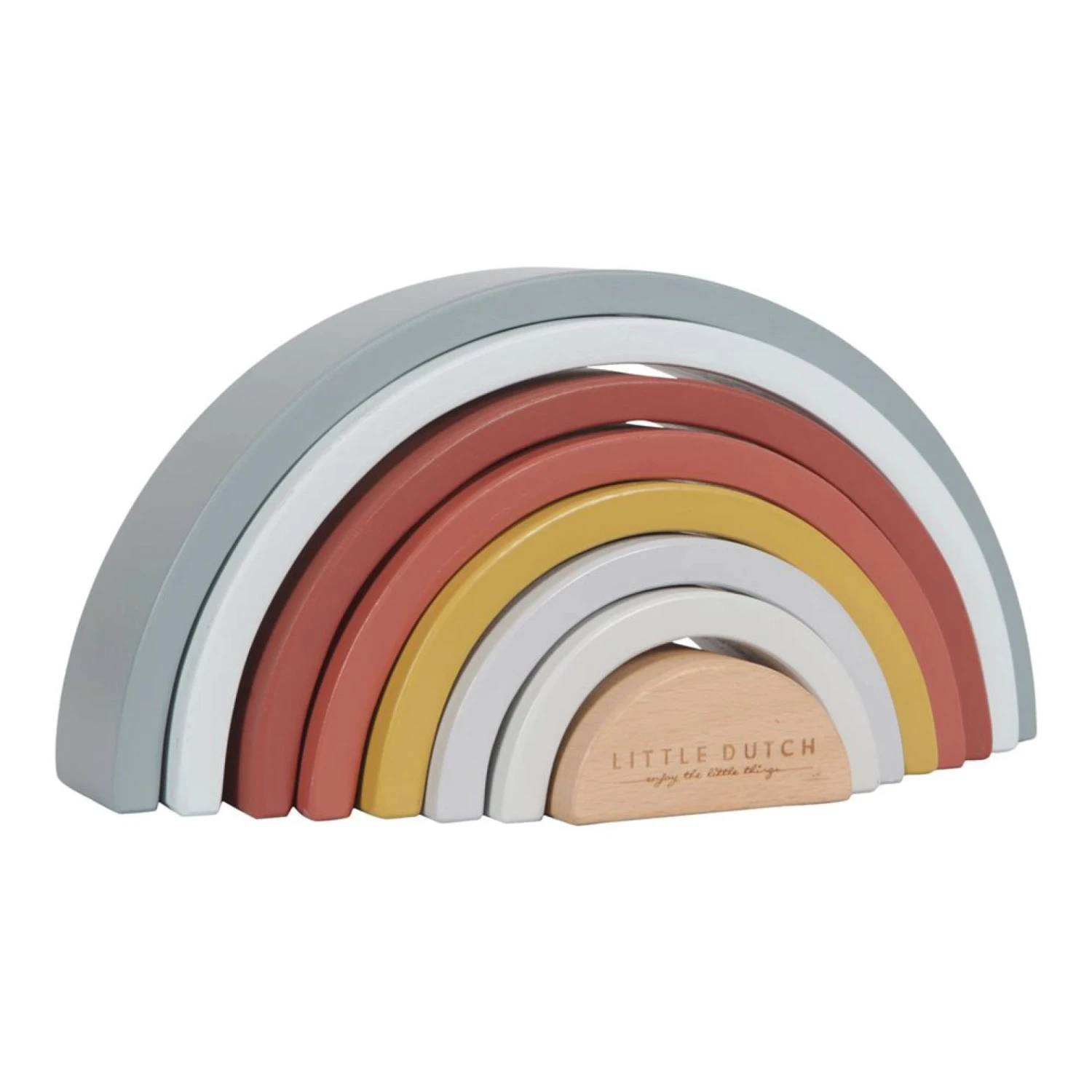 Little Dutch Rainbow Stacker Pure & Nature - LD 3 Little Dutch Rainbow Stacker Pure & Nature - LD