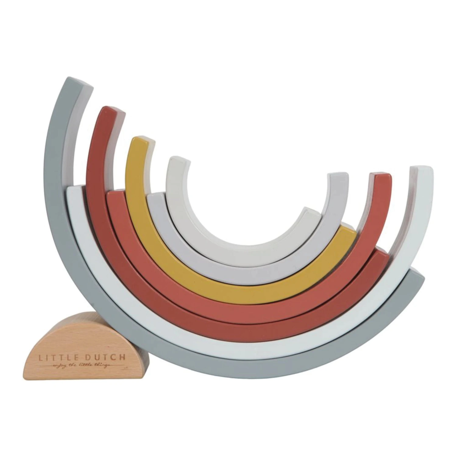 Little Dutch Rainbow Stacker Pure & Nature - LD 5 Little Dutch Rainbow Stacker Pure & Nature - LD - Image 3