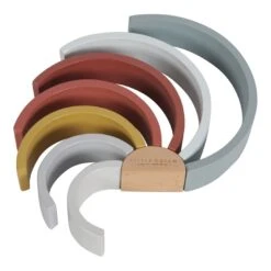 Little Dutch Rainbow Stacker Pure & Nature - LD 9 Little Dutch Rainbow Stacker Pure & Nature - LD -Baby Products Store RainbowstackerPure Nature4