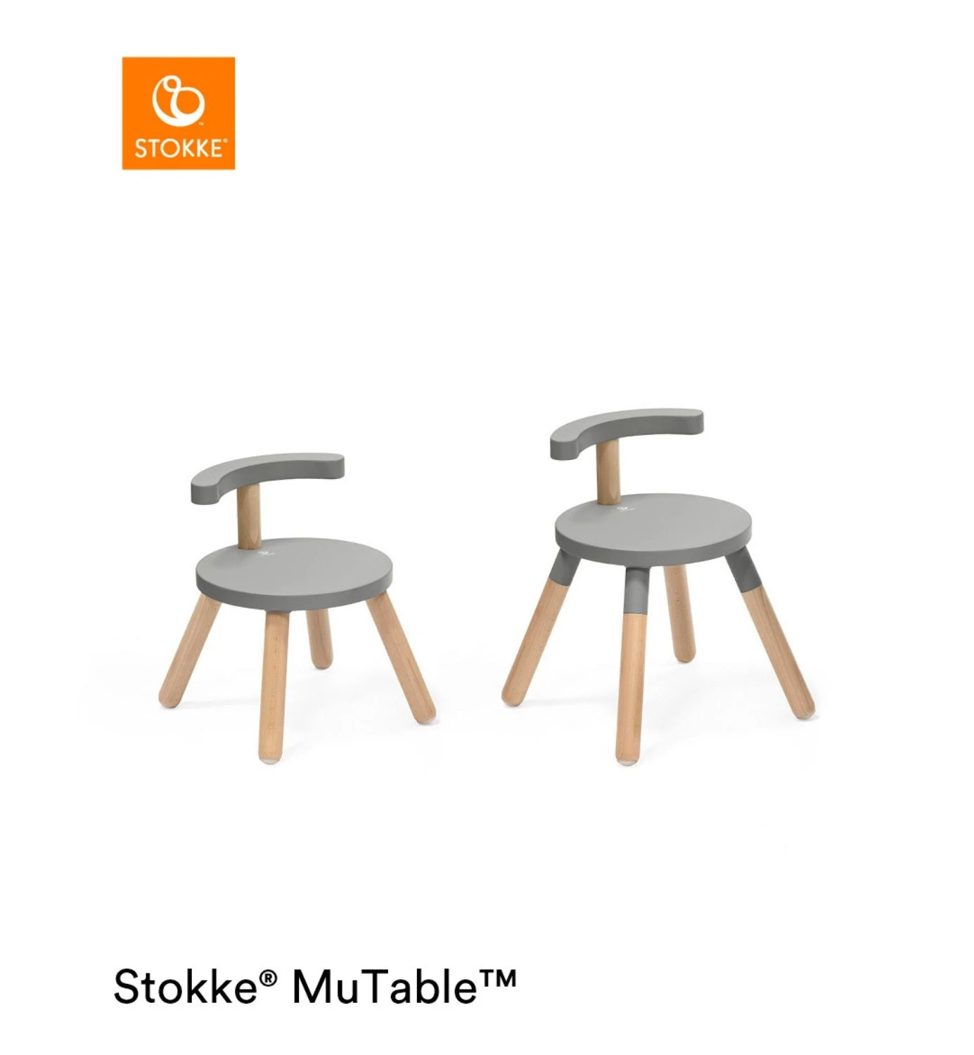 Chair Storm Grey Stokke® MuTable™ V2 4 Chair Storm Grey Stokke® MuTable™ V2 - Image 2